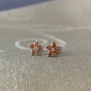 Genuine citrine earrings